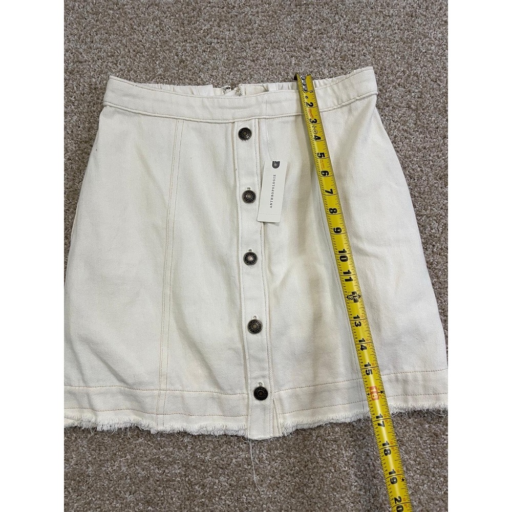 Pilcro Anthropologie Denim Skirt & Knit Tee Twofer Mini Dress Cotton S-4 - Picture 15 of 16